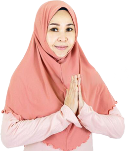 Muslim lady greeting